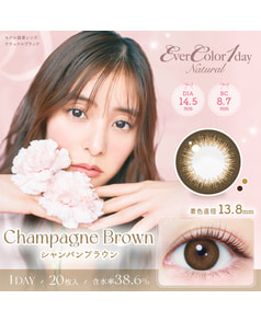 【エバーカラーワンデーナチュラル】シャンパンブラウン 20枚入り