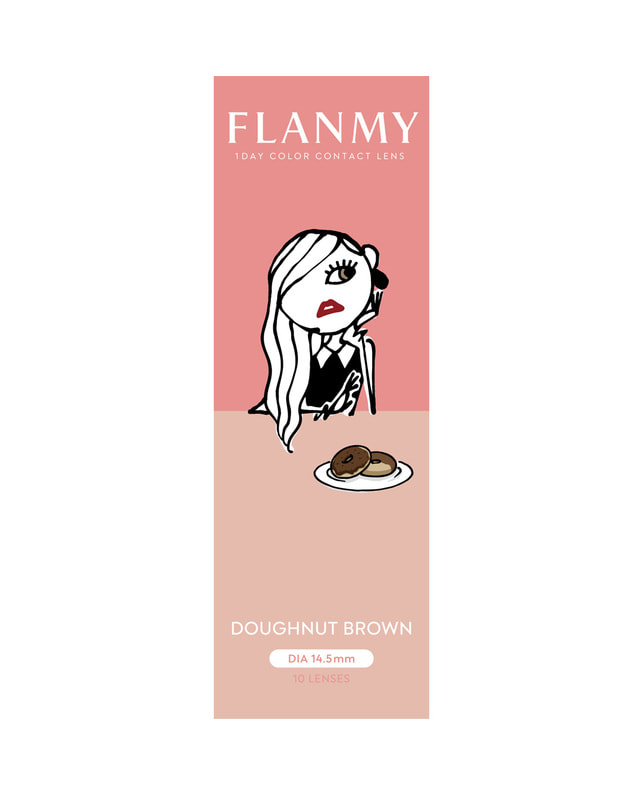 FLANMY 【フランミー FLANMY ワンデー】ドーナツブラウン 10枚入り ±0.00