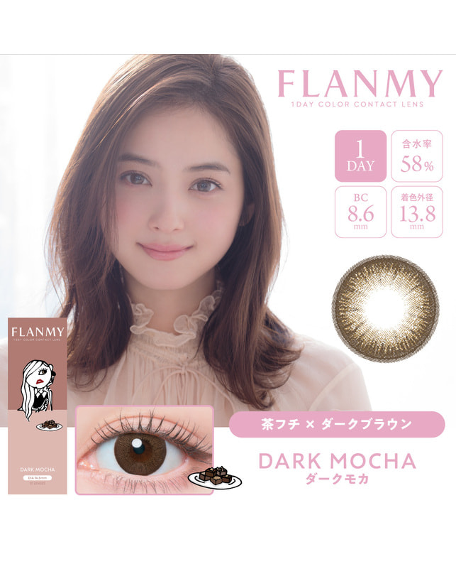 FLANMY 【フランミー FLANMY ワンデー】ダークモカ 10枚入り ±0.00