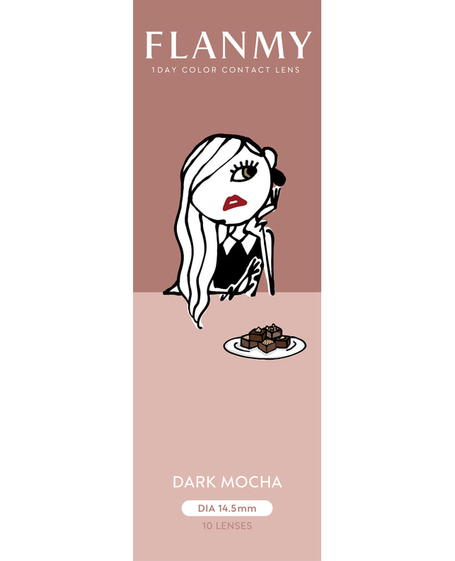 FLANMY 【フランミー FLANMY ワンデー】ダークモカ 10枚入り ±0.00