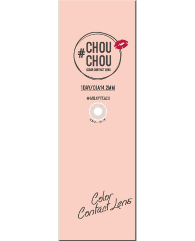 CHOUCHOU 【CHOUCHOU 1DAY】ミルキーピーチ 10枚入り 乱視なし