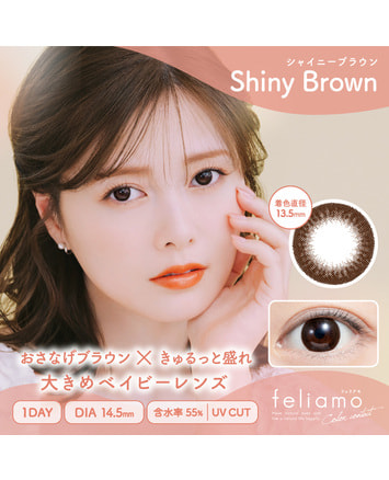 【feliamo 1DAY】シャイニーブラウン 10枚入り