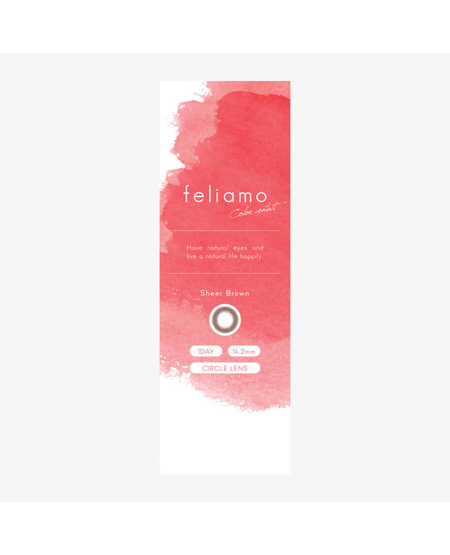 feliamo 【feliamo 1DAY】シアーブラウン 10枚入り ±0.00