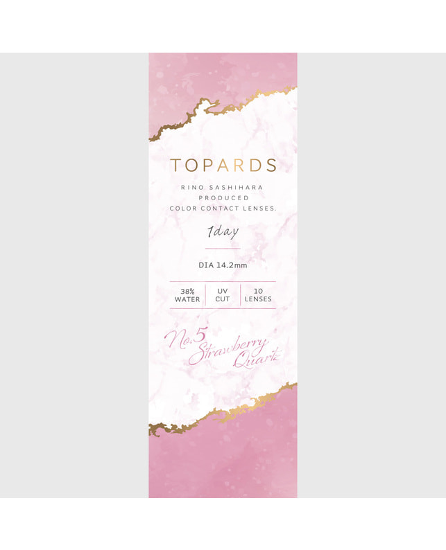 TOPARDS 【TOPARDS】ストロベリークォーツ 10枚入り 乱視なし