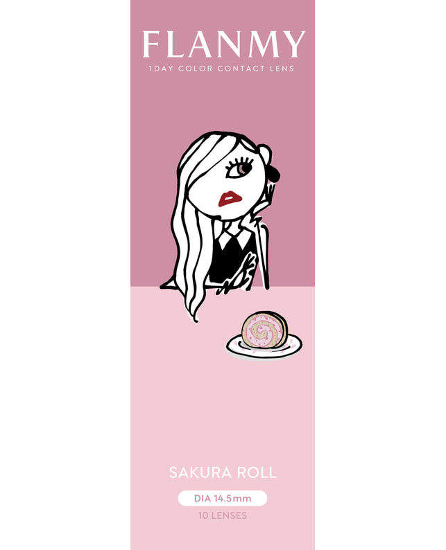 FLANMY 【フランミー FLANMY ワンデー】サクラロール 10枚入り ±0.00