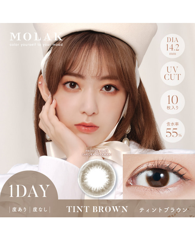 MOLAK 【MOLAK 1day】ティントブラウン 10枚入り 乱視なし