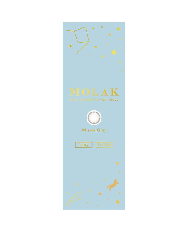 MOLAK 【MOLAK 1day】ミラーグレー 10枚入り 乱視なし