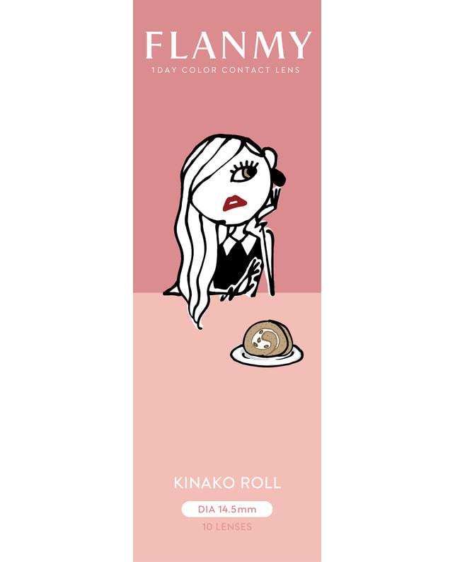 FLANMY 【フランミー FLANMY ワンデー】きなこロール 10枚入り ±0.00