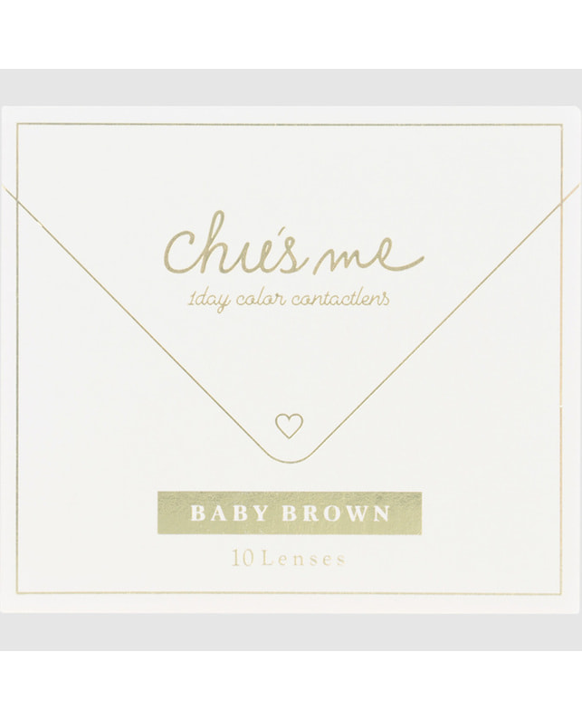 Chu's me 【チューズミー ワンデー】ベイビーブラウン 10枚入 ±0.00