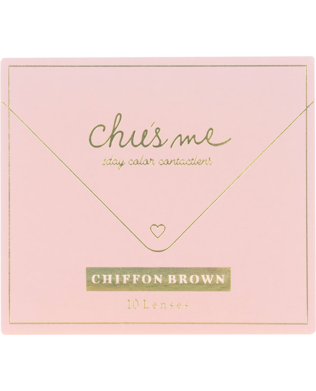Chu's me 【チューズミー ワンデー】シフォンブラウン 10枚入 ±0.00