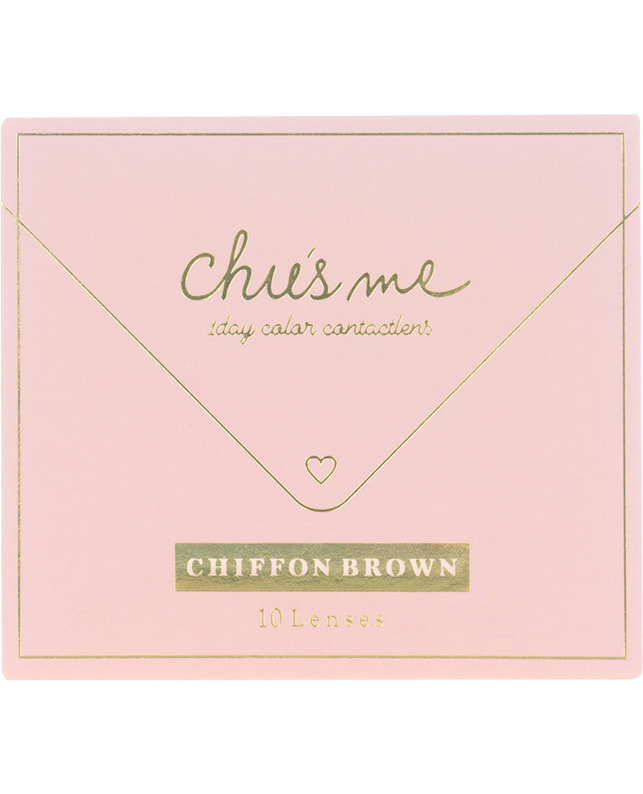 Chu's me 【チューズミー ワンデー】シフォンブラウン 10枚入 ±0.00