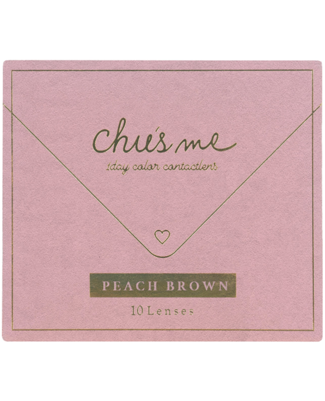 Chu's me 【チューズミー ワンデー】ピーチブラウン 10枚入 ±0.00