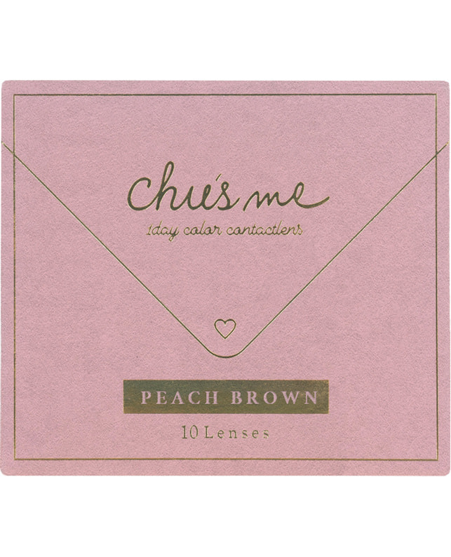 Chu's me 【チューズミー ワンデー】ピーチブラウン 10枚入 ±0.00