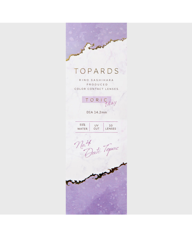 TOPARDS 【TOPARDS TORIC】デートトパーズ 10枚入り［乱視］［CYL1.25 AX180］ CYL-1.25 AX180