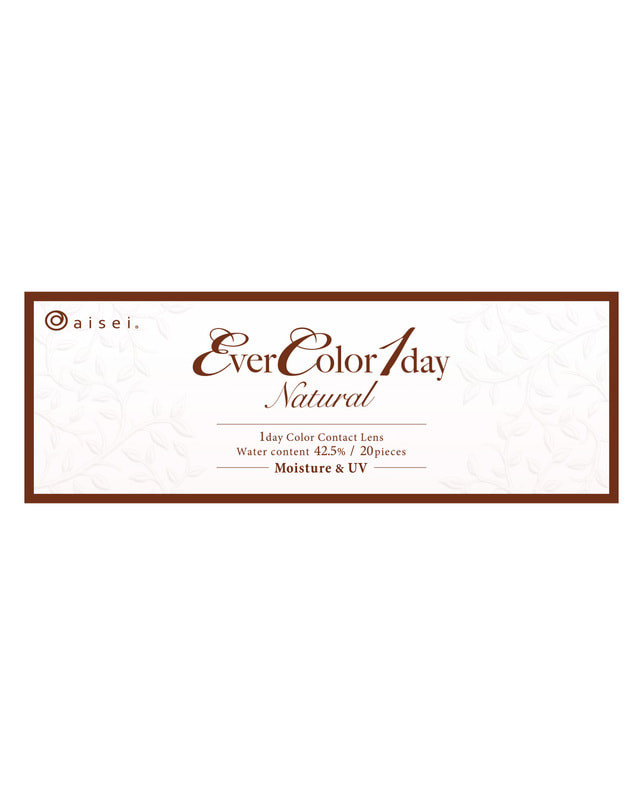 Ever Color 【エバーカラーワンデーナチュラル】クリアキャメル 20枚入り 乱視なし