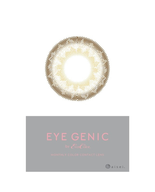 EYEGENIC 【アイジェニック マンスリー】リュクスベージュ （2枚入り / 度なし / 1ヶ月） 乱視なし