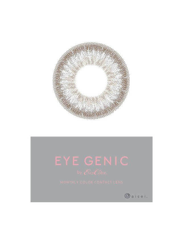 EYEGENIC 【アイジェニック マンスリー】パールグレージュ（1枚入り / 度あり / 1ヶ月） 乱視なし