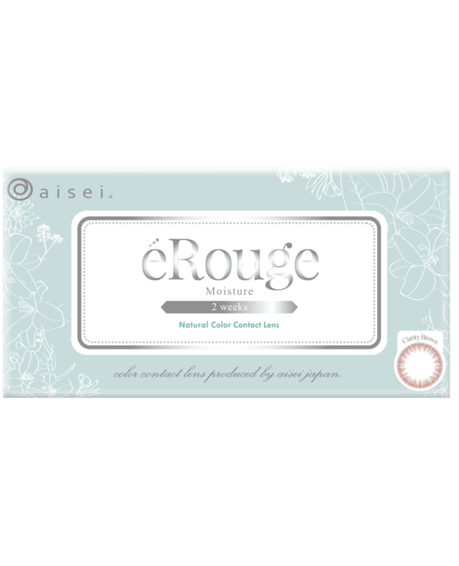 eRouge 【エルージュ 2week】クラリティブラウン（6枚入り / 2週間） 乱視なし