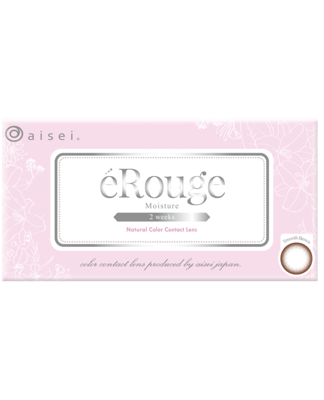 eRouge 【エルージュ 2week】スムースブラウン（6枚入り / 2週間） 乱視なし