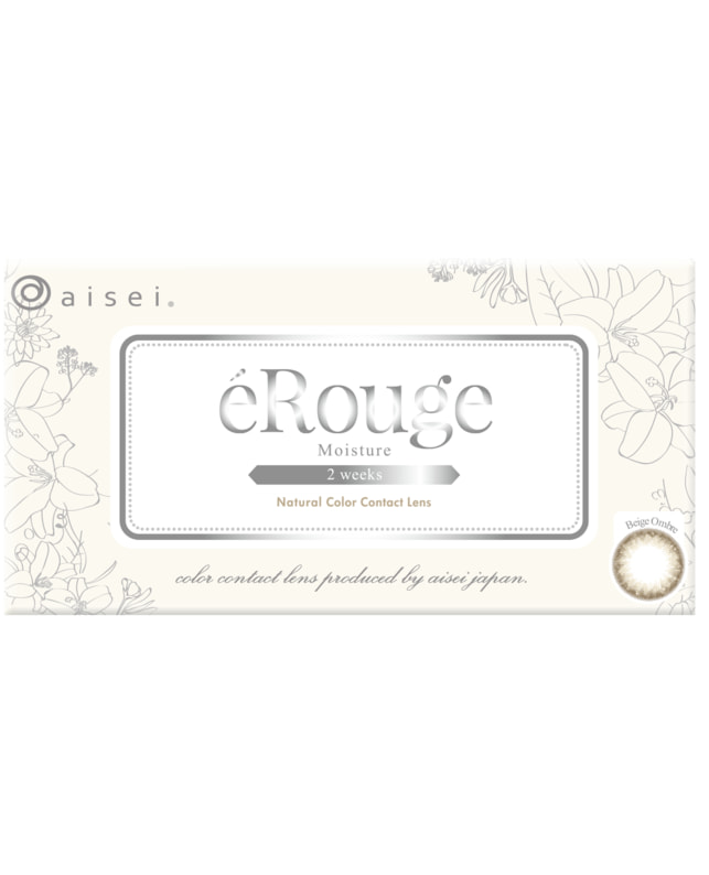 eRouge 【エルージュ 2week】ベージュオンブル（6枚入り / 2週間） 乱視なし