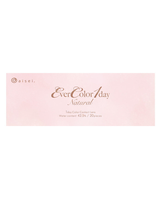 Ever Color 【エバーカラーワンデーナチュラル】くぎづけの心 20枚入り 乱視なし