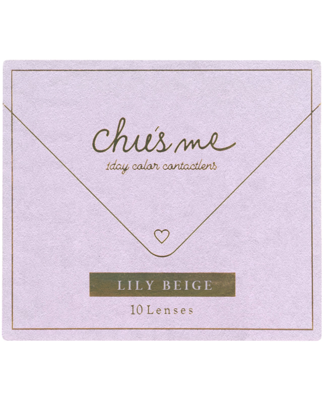 Chu's me 【チューズミー ワンデー】リリーベージュ 10枚入 ±0.00