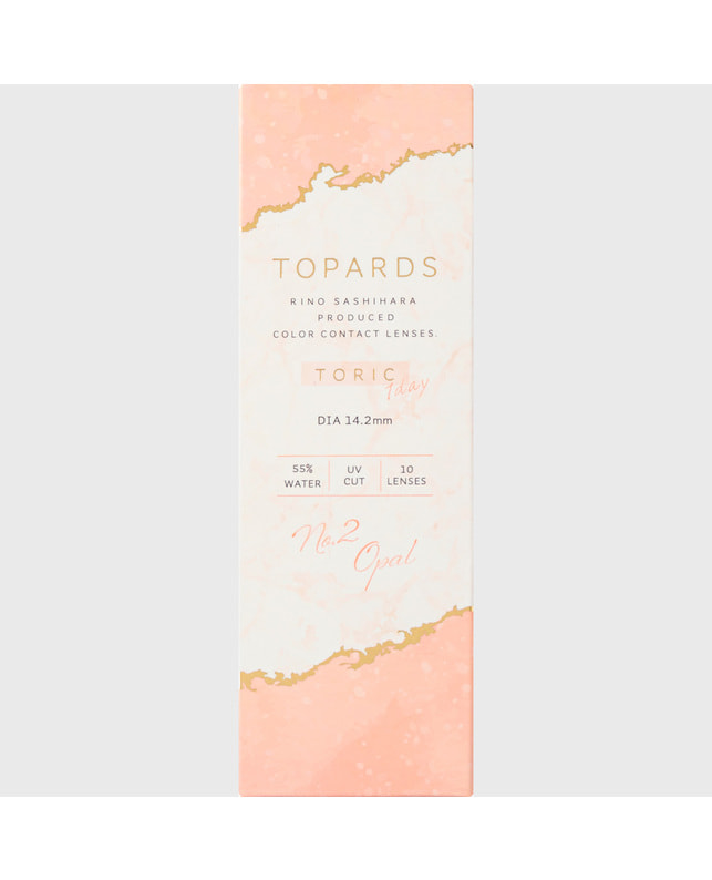 TOPARDS 【TOPARDS TORIC】オパール 10枚入り［乱視］［CYL1.25 AX180］ CYL -1.25 AXIS 180°