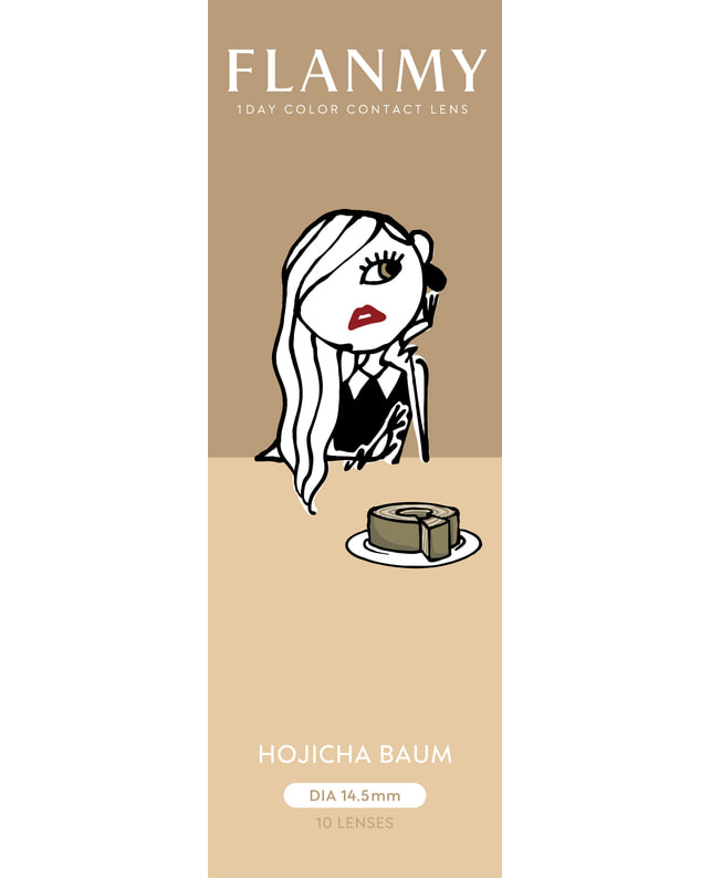 FLANMY 【フランミー FLANMY ワンデー】ホウジチャバーム 10枚入り ±0.00