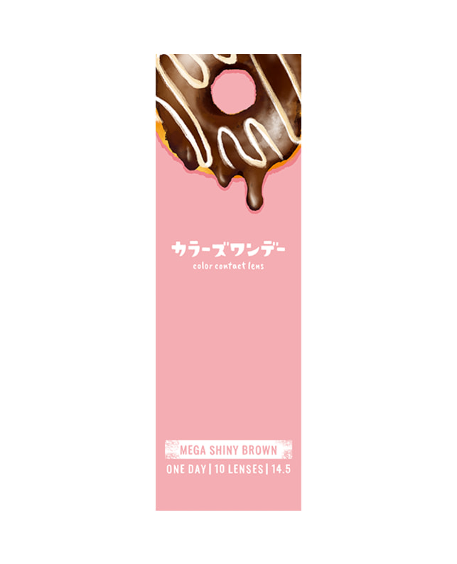 colors 【colors 1day】  メガシャイニーブラウン 10枚入 ±0.00