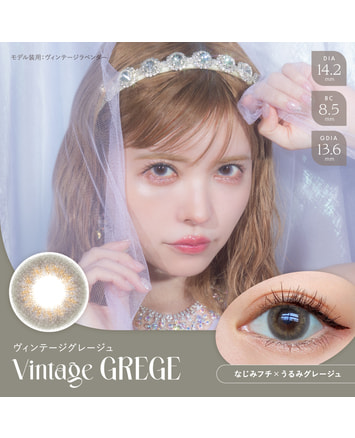 【エンジェルカラーバンビ ヴィンテージ ワンデー】ヴィンテージ グレージュ 10枚入