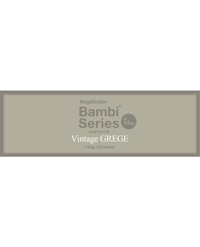 AngelColor 【エンジェルカラーバンビ ヴィンテージ ワンデー】ヴィンテージ グレージュ 10枚入 ±0.00
