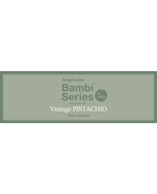 AngelColor 【エンジェルカラーバンビ ヴィンテージ ワンデー】ヴィンテージ ピスタチオ 10枚入 ±0.00
