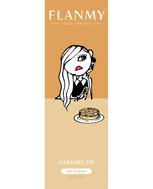 FLANMY 【フランミー FLANMY ワンデー】キャラメルパイ 10枚入り ±0.00