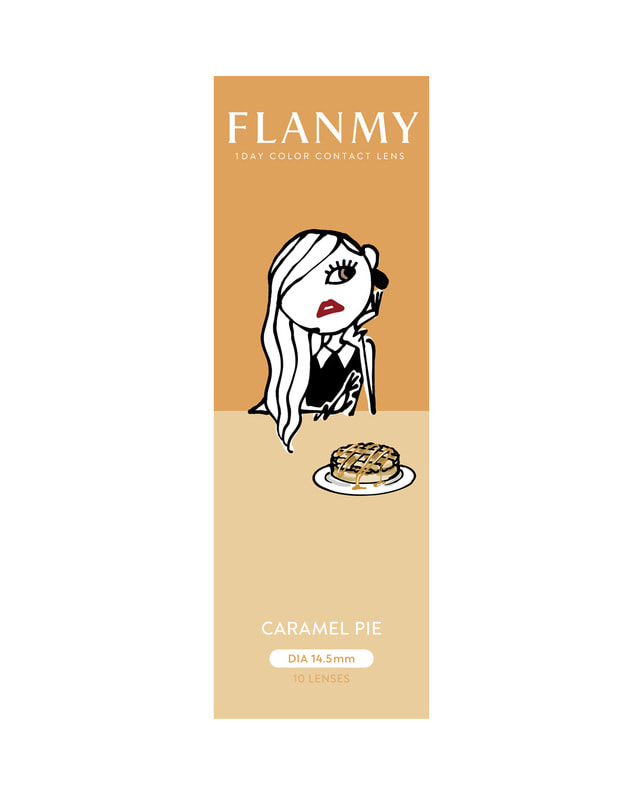 FLANMY 【フランミー FLANMY ワンデー】キャラメルパイ 10枚入り ±0.00