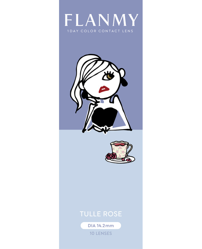 FLANMY 【フランミー FLANMY ワンデー】チュールロゼ 10枚入り ±0.00