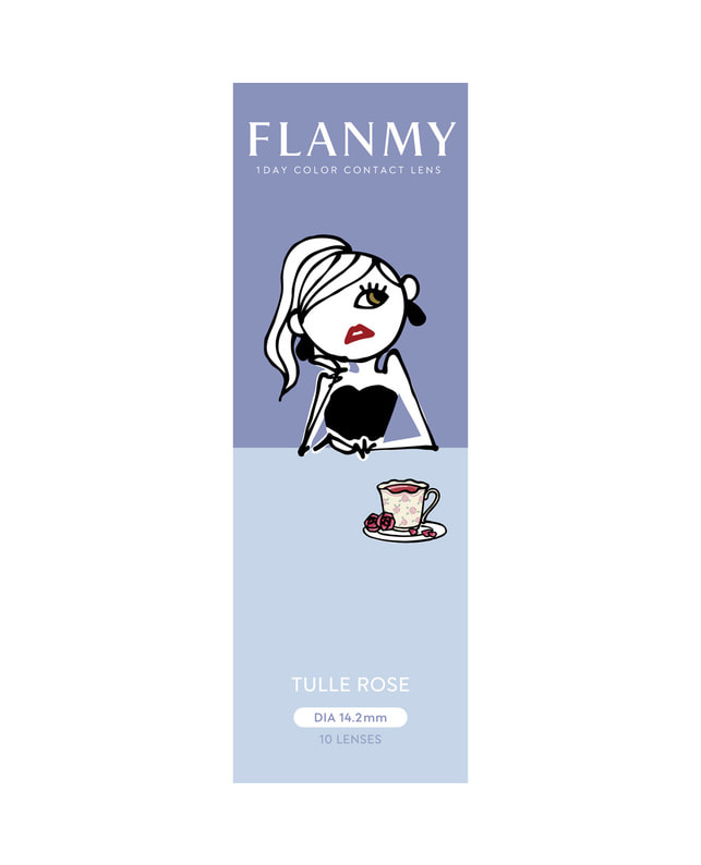 FLANMY 【フランミー FLANMY ワンデー】チュールロゼ 10枚入り ±0.00