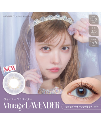 【エンジェルカラーバンビ ヴィンテージ ワンデー】ヴィンテージ ラベンダー 10枚入