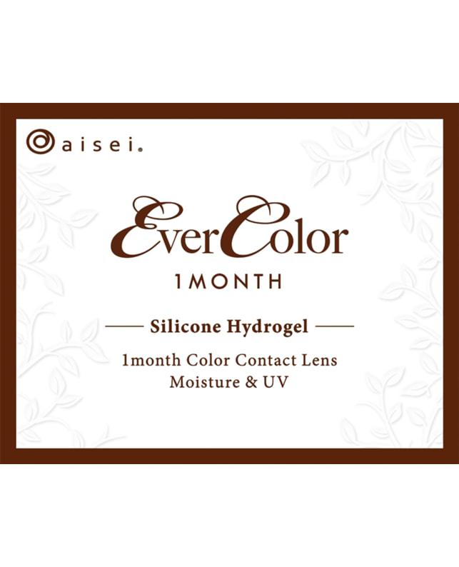 Ever Color 【エバーカラーマンスリー】パールスノーグレー（2枚入り / 1ヶ月） 乱視なし