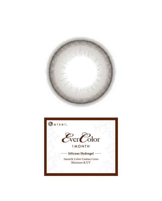 Ever Color 【エバーカラーマンスリー】パールスノーグレー（2枚入り / 1ヶ月） 乱視なし