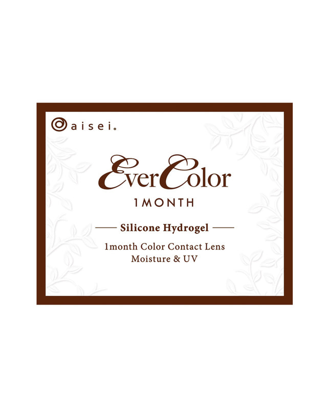 Ever Color 【エバーカラーマンスリー】ナチュラルブラック（2枚入り / 1ヶ月） 乱視なし