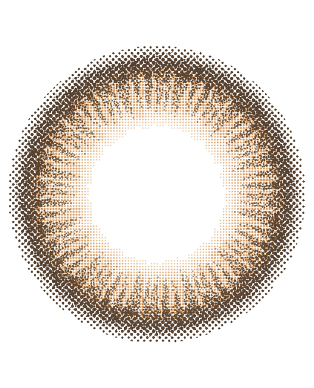 Ever Color 【エバーカラーマンスリー】アプリコットブラウン（2枚入り / 1ヶ月） 乱視なし