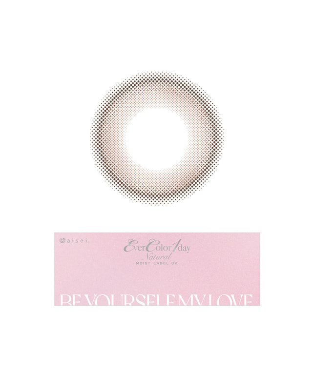 Ever Color 【エバーカラーワンデーナチュラルモイストレーベル】ローズミューズ 20枚入り 乱視なし