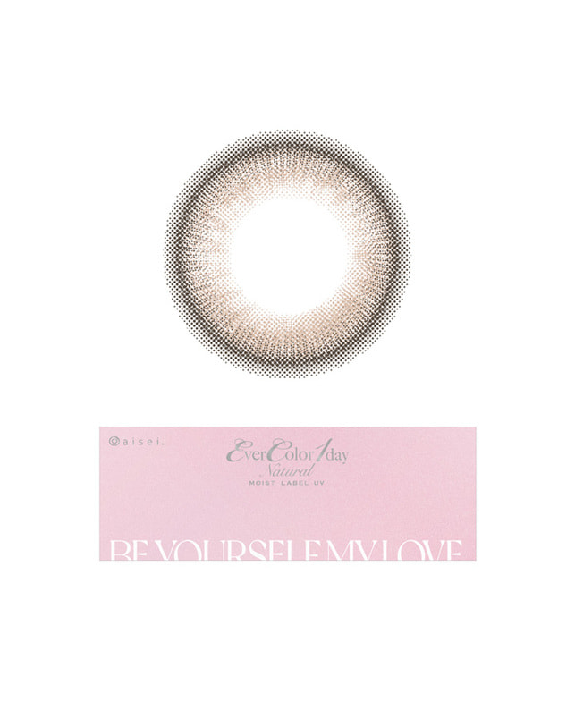 Ever Color 【エバーカラーワンデーナチュラルモイストレーベル】ティアーミューズ 20枚入り 乱視なし