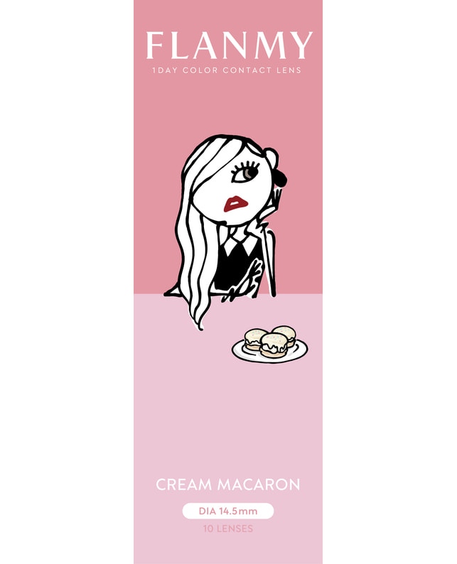FLANMY 【フランミー FLANMY ワンデー】クリームマカロン 10枚入り ±0.00