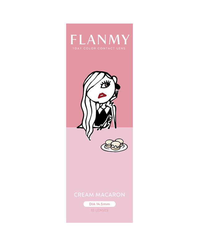 FLANMY 【フランミー FLANMY ワンデー】クリームマカロン 10枚入り ±0.00
