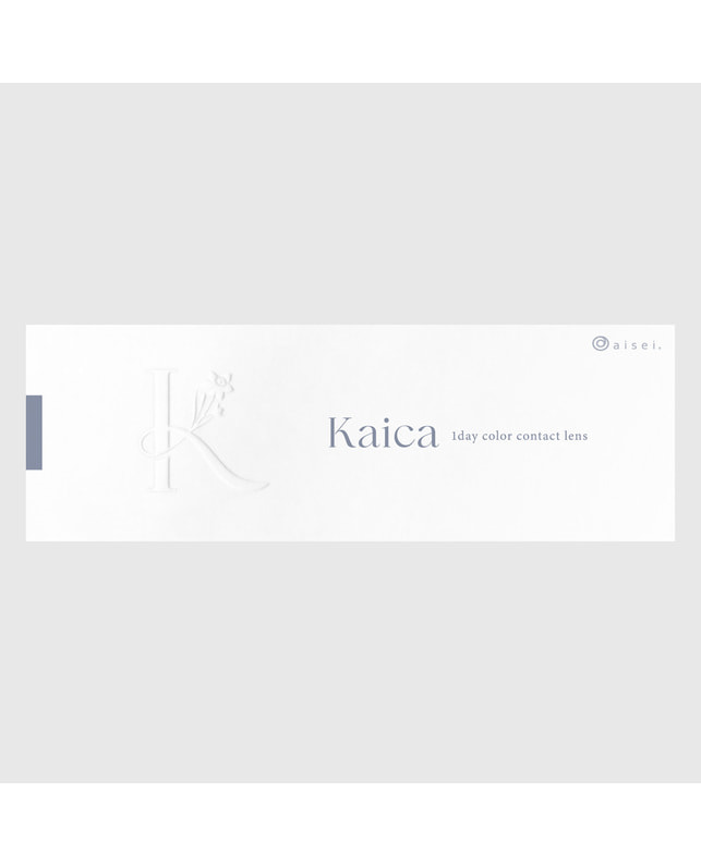 Kaica 【カイカ Kaica ワンデー】 雪花グレー 10枚入り ±0.00