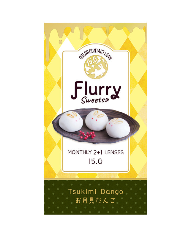 Flurry 【フルーリー Flurry 1month】 お月見だんご 3枚入り ±0.00