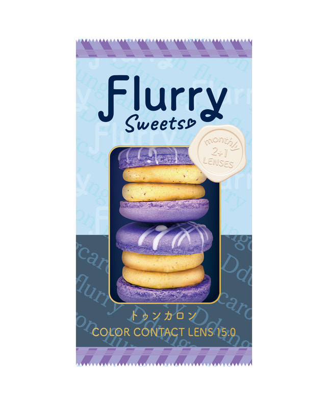 Flurry 【フルーリー Flurry 1month】 トゥンカロン 3枚入り ±0.00