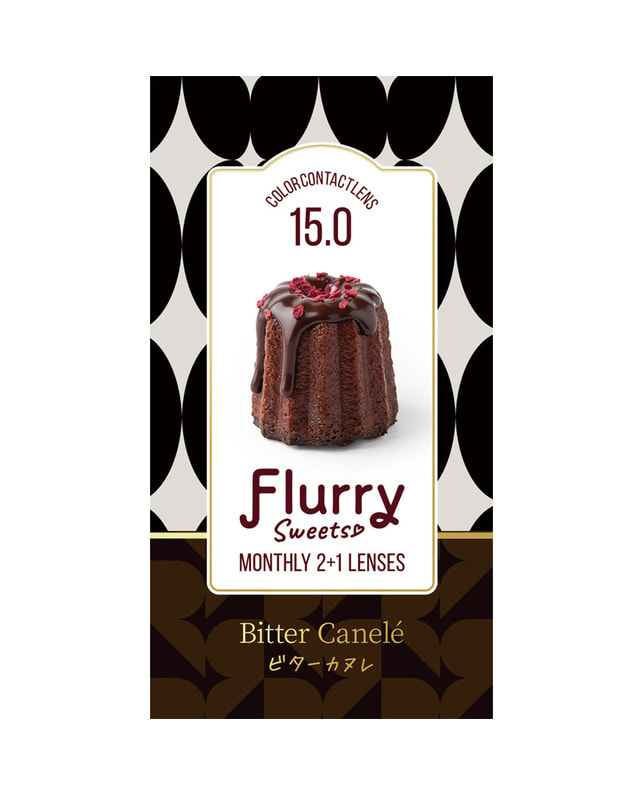 Flurry 【フルーリー Flurry 1month】 ビターカヌレ 3枚入り ±0.00