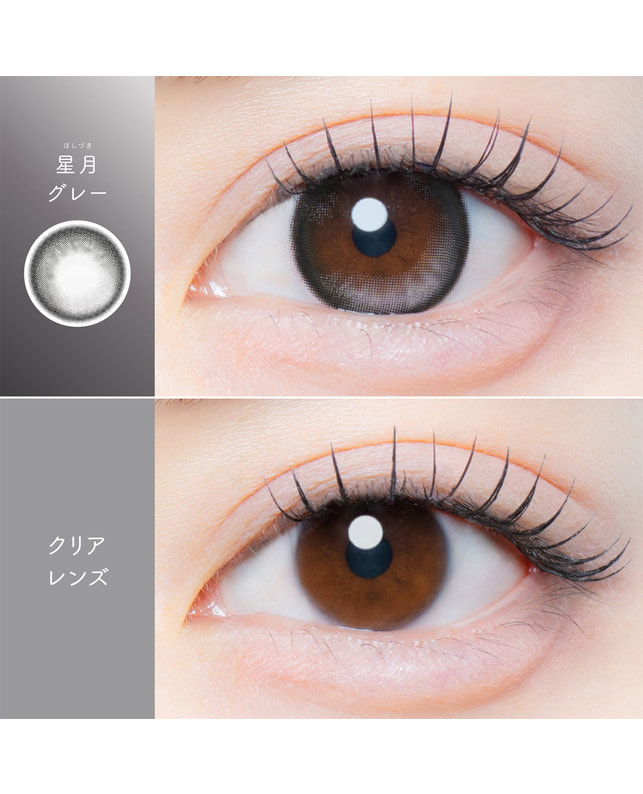 Kaica 【カイカ Kaica ワンデー】星月グレー 10枚入り ±0.00